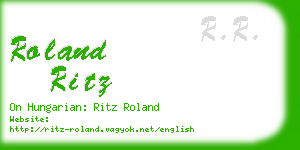 roland ritz business card